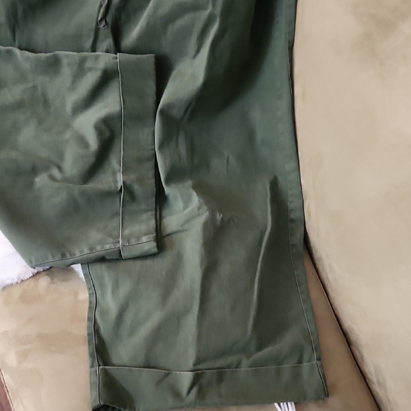 NWT Free People Forest Green Wide Leg Ankle Pants-Size XL - Picture 7 of 8